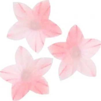 Jedlá dekorace na dort Dortisimo Dekorace z jedlého papíru Květina mini růžová (400 ks)