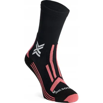 Pánské ponožky Dámské běžecké Ponožky X-Socks Trailrun Perform Crew - x black/rose 37-38