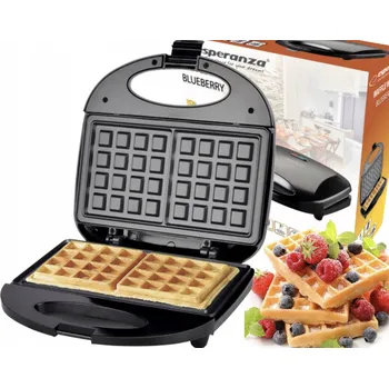 Vaflovač Vaflovač Esperanza BLUEBERRY černý 1000 W