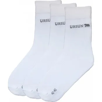 Pánské ponožky Bavlněné ponožky se stříbrem bílé unisex 3 páry Velikost: 42/44