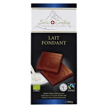 Čokoláda Swiss Confisa Čokoláda mléčná nugátová 100 g bio BIO Množství: 1 ks