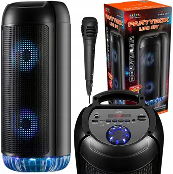 Bluetooth reproduktor BLUETOOTH REPRODUKTOR USB SD AUX PŘENOSNÝ BEZDRÁTOVÝ FM RÁDIO VĚŽ BOOMBOX