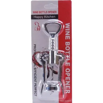 Otvírák VÝVRTKA OTVÍRÁK NA KORKY LAHVÍ VÍNA ZÁTEK KELNERSKÁ KOVOVÁ