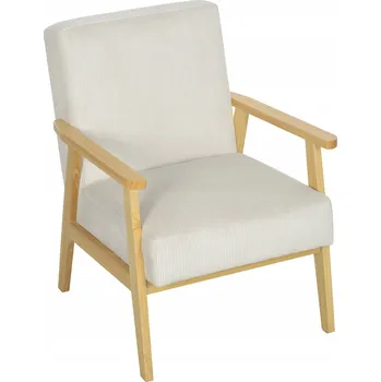 Křeslo Tradiční křeslo Homcom béžové