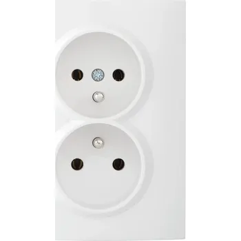 Elektrická zásuvka Bílá nástěnná Elektrická Zásuvka Kanlux