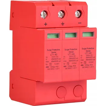 Jistič PŘEPĚŤOVÁ OCHRANA 3P 3KV DC 40KA PRO FOTOVOLTAIKU