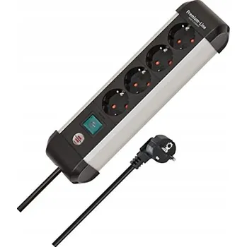 Napájecí kabel Brennenstuhl Prodlužovací přívod Premium-ALU-Line 4 zásuvky 1,8m