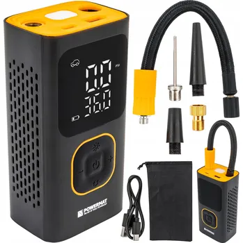 Kompresor AKUMULÁTOROVÝ AUTO KOMPRESOR PUMPA 10 BAR NA PNEUMATIKY AUTA KOLA MÍČŮ