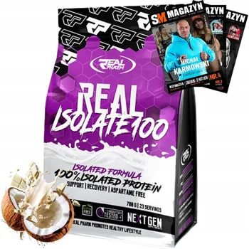 Protein Protein proteinový izolát - WPI Real Pharm prášek 1800 g bílá čokoláda - kokosová příchuť