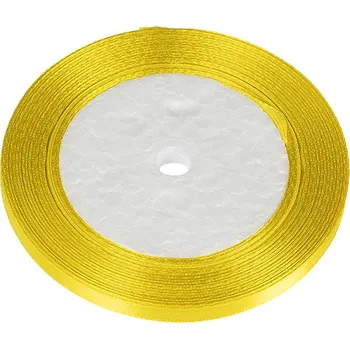 Stuha Stuha saténová žlutá 6 mm/ 22,5m