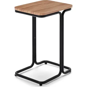 690764 - Tchibo - Hliníkový stůl ve tvaru C - barva: černá