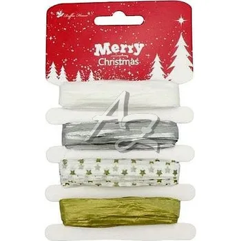 Stuha IM stuha látková 16mm x 2,70m, Vánoce