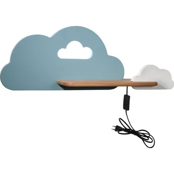 Nástěnné svítidlo CANDELLUX Nástěnná lampa Cloud lamp 5W LED 4000K iq kids s drátem modrá+bílá