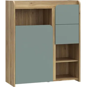 Komoda Komoda Hoa se dvěma zásuvkami - Black Red White - BRW 104.4x120.5 cm