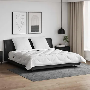 Zahradní lehátko Duvet s polštáři s polštářem 3 pcs Bílá Mikrovlákno Bílá3378068