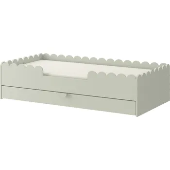 Postel ArtBel Dětská jednolůžková postel BOOK NOOK se šuplíkem | zelená 80 x 160 cm