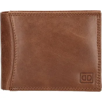 Peněženka Pánská kožená peněženka Double-D Da Vinci - hnědá