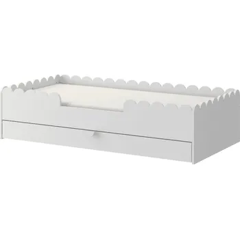 Postel ArtBel Dětská jednolůžková postel BOOK NOOK se šuplíkem | bílá 80 x 160 cm