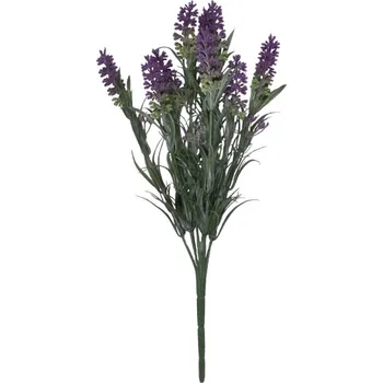 umělá květina Větvička LEVANDULE PODZIM X9 35cm