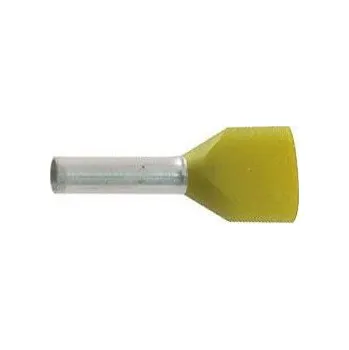 Síťový kabel Dutinka pro dva kabely 1mm2,žlutá (TE1,0-8)