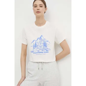 Pánské oblečení Bavlněné tričko The North Face NF0A87E0QLI1 béžová 01X, vel. M