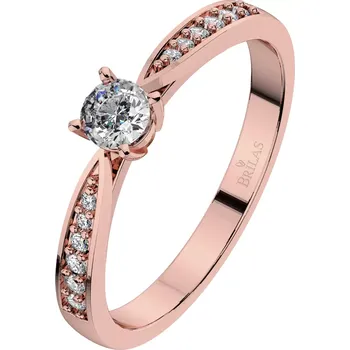 Šperk Adélka Princess Red - zásnubní prsten z růžového zlata