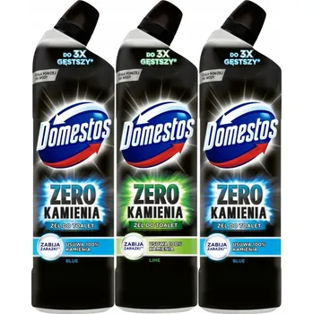 WC čistič Domestos Zero Limecale čisticí gel na WC sada 3x0,75 l