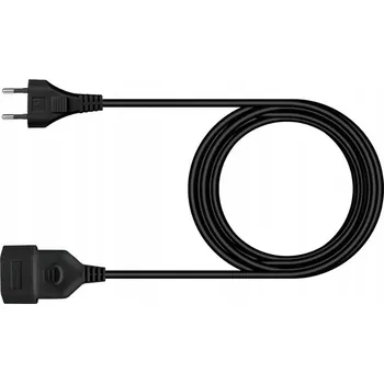 Napájecí kabel Prodlužovací Kabel 3m/1 zásuvka černý / PPS131 dpm