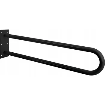 HANDICAP opěrné pevné madlo tvar U 600mm, černá mat