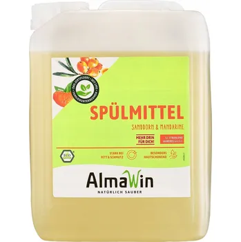 PROSTŘEDEK NA MYTÍ NÁDOBÍ RAKYTNÍKOVO-MANDARINKOVÝ 5 L Koncentrát ECO - ALMAWIN