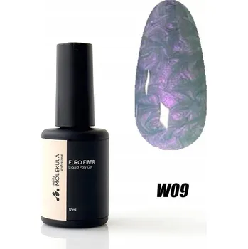 Lak na nehty Molekula Euro Fiber Gel W09 Lava Smoke, 12 ml