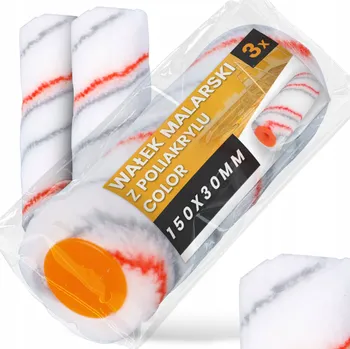 3x Váleček malířský 15 cm na malování stěn, barvy, laky - náhradní vložka SH-T