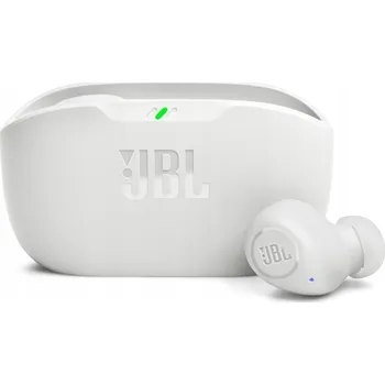 Sluchátka Słuchawki bezprzewodowe do uší JBL Wave Buds bílá