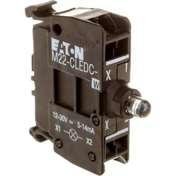 vypínač M22-CLEDC-W LED dioda bílá 24V pro montáž zezadu 216572 EATON