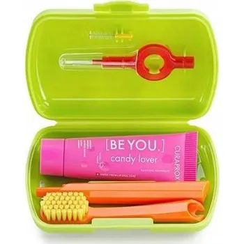 Zubní kartáček Cestovní Sada Kartáček na Zuby Curaprox Travel Set Zielony s Pastou