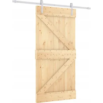 Interiérové dveře Posuvné dveře borovice 100x3,6x210 cm bílé