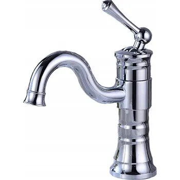 Vodovodní baterie Umyvadlová BATERIE BATERIE retro STŘÍBRNÝ CHROM stojící HEMES loft vintage