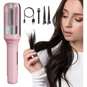 Strojek na vlasy Růžový zastřihovač roztřepených konečků 500 mAh pro všechny typy vlasů