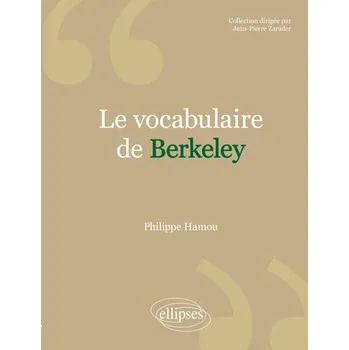 vocabulaire de Berkeley (Le) - Hamou, Philippe