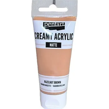 Vodová barva Krémová akrylová barva 60ml matná - oříšková hnědá