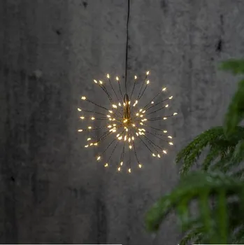 Star trading Závěsná LED světelná dekorace Firework 80x LED černá