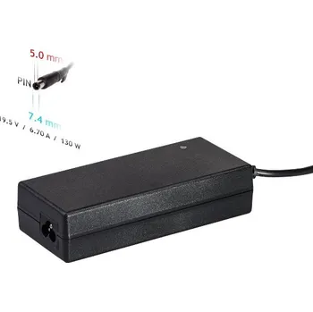 Adaptér k notebooku Akyga Nabíjecka na notebook 19.5V/6.7A 130W 7.4 x 5.0 mm + pin pro Dell