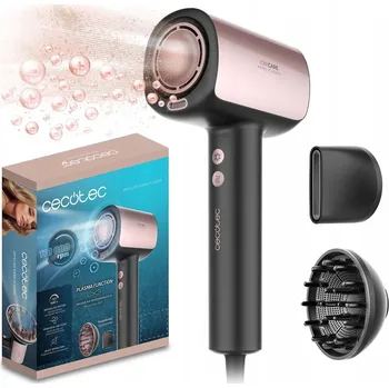 Fén Fén na vlasy Cecotec DryGlam Nano Plasma Black 1600W Difuzér Černý