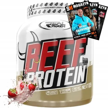 Protein Real Pharm Beef Whey 1800g Vynikající hovězí protein pro regeneraci svalů