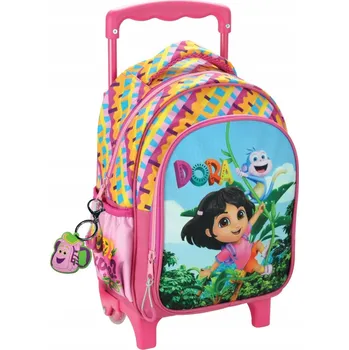 Dětský batoh Dětský batoh na kolečkách Dora the Explorer Jungle, taška 30 cm