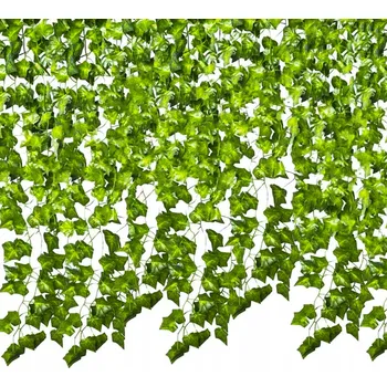 umělá květina Umělý Břečťan na zeď balkon Girlanda 12,6 m