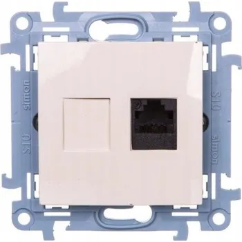 Elektrická zásuvka Internetová zásuvka nástěnná Kontakt-simon bílá