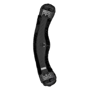 Vybavení pro koně Drezurní podbřišník Waldhausen Moon - s beránkem, černá/černá, 80 cm