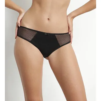 Dámské spodní prádlo Dámské kalhotky z bio bavlny DIM GENEROUS COTTON BIO SLIP - DIM - černá XXL
