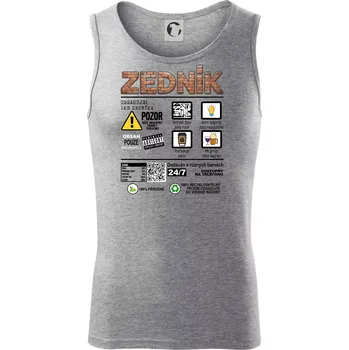 Profese - informace o produktu - ZEDNÍK - Tílko pánské Core - XL ( Tmavě šedý melír )